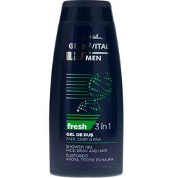 Gel de Dus 3 in 1 Fata, Corp si Par – Gerovital H3 Men Shower Gel Face Body and Hair – Fresh, 400ml la cel mai bun pret