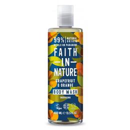 Gel de dus spuma de baie cu grapefruit si portocala Faith in Nature 400 ml la cel mai bun pret