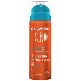 Lotiune Spray Protectie Solara SPF 10 – Gerovital Sun Sunscreen Lotion SPF 10, 150ml la cel mai bun pret