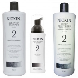 Nioxin – Pachet Maxi System 2 pentru par fin, normal cu tendinta dramatica de subtiere, cadere si rarefiere cu comanda online