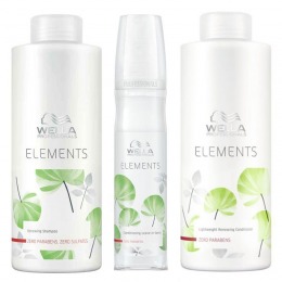 Pachet 2 Wella Elements Renewing – Sampon, Balsam si Spray Leave – In cu comanda online