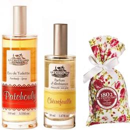 Pachet Apa de Toaleta Patchouly 100 ml si Parfum Camera Caprifoi 50 ml si Flori Lavanda 18 g Le Chatelard 1802 Le Chatelard 1802 cu comanda online