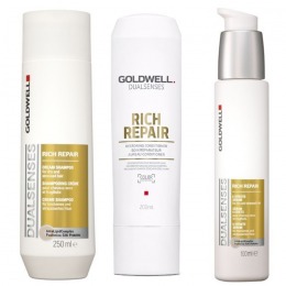 Pachet Goldwell Rich Repair 2 – Sampon, Balsam si Ser cu comanda online