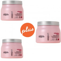 Pachet Masca pentru Par Vopsit – L'Oreal Professionnel Vitamino Color Masque 500 ml ( 2 + 1 ) cu comanda online