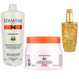 Pachet Nutritiv Kerastase – Sampon 1000ml, Masca 500ml, Ser 100ml cu comanda online