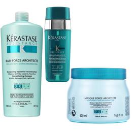 Pachet Reparator Kerastase Resistance – Sampon 1000ml, Masca 500ml, Ser 30ml cu comanda online