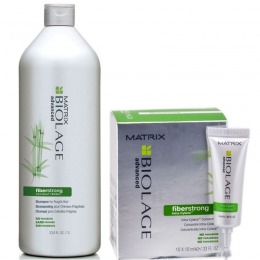 Pachet pentru Par Fragil Matrix Biolage Fiberstrong – Sampon si Ser Tratament cu comanda online