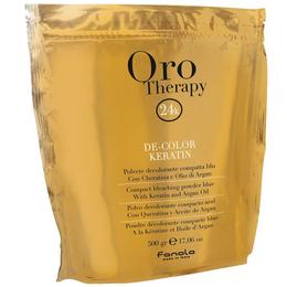 Pudra Decoloranta Compacta Fanola Oro Therapy De-Color Keratin, 500g la cel mai bun pret