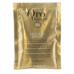 Pudra Decoloranta Compacta Fanola Oro Therapy De-Color Keratin, 75g la cel mai bun pret