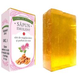 Sapun Emolient cu Ulei de Migdale Dulci si Parfum de Roze Manicos, 100g la cel mai bun pret