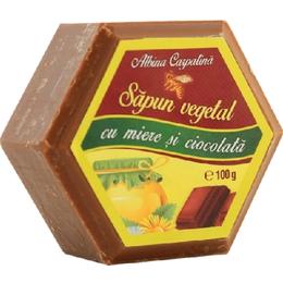 Sapun Hexagonal Vegetal cu Miere si Ciocolata Albina Carpatina, Apicola Pastoral Georgescu, 100g la cel mai bun pret