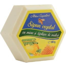 Sapun Hexagonal Vegetal cu Miere si Laptisor de Matca Albina Carpatina, Apicola Pastoral Georgescu, 100g la cel mai bun pret