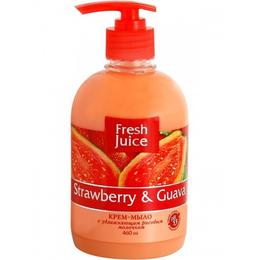 Sapun Lichid Cremos cu Lapte de Orez, Extracte de Capsuni si Guava Fresh Juice, 460ml la cel mai bun pret