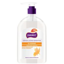 Sapun Lichid Sensitive cu Glicerina – Farmec Liquid Soap Sensitive, 500ml la cel mai bun pret