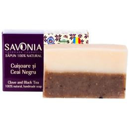 Sapun Natural cu Cuisoare si Ceai Negru Savonia, 90g la cel mai bun pret