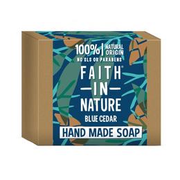 Sapun Solid pentru Barbati cu Cedru Albastru Faith in Nature, 100g la cel mai bun pret