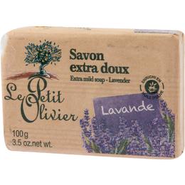 Sapun Vegetal cu Extract de Lavanda Le Petit Olivier, 100g la cel mai bun pret