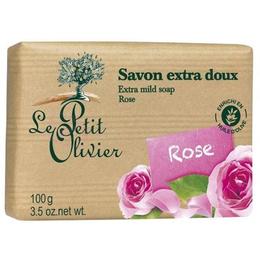 Sapun Vegetal cu Extract de Trandafir Le Petit Olivier, 100g la cel mai bun pret