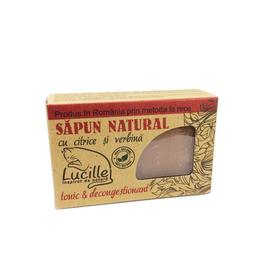 Sapun natural cu citrice si verbina – tonic si decongestionant, Lucille, 90 g la cel mai bun pret