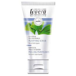 Scrub Purifiant cu Perle de Jojoba pentru Toate Tipurile de Ten Lavera, 50ml la cel mai bun pret