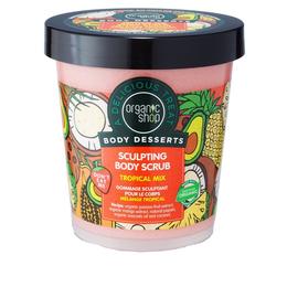 Scrub de Corp pentru Remodelare Tropical Mix Organic Shop, 450ml la cel mai bun pret