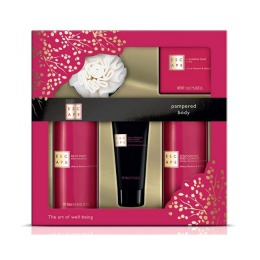 Set Cadou Baylis & Harding Escape Cherry Blossom & Jasmine 5 Piece Set – Gel de Dus 300ml, Spumant de Baie 300ml, Crema de Corp 100ml, Sapun 150g, Burete de Baie cu comanda online