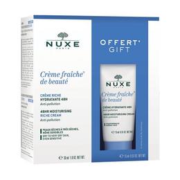 Set Cadou Nuxe Crème Fraîche De Beauté 48hr CremÄƒ Ultra-hidratantÄƒ 30ml + Crema rich 15ml cu comanda online