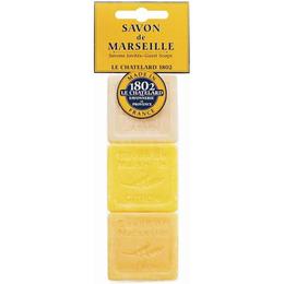 Set Cadou Sapun Natural de Marsilia 3x30g Iasomie Lamaie Laptisor Matca Le Chatelard 1802 Voiaj Hotelier HoReCa Marturii cu comanda online