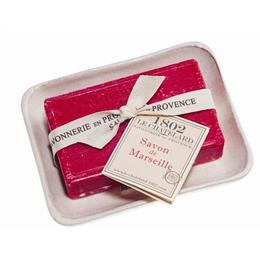 Set Cadou Savoniera Sapun Natural Marsilia 100g Cirese Cerise Griotte Le Chatelard 1802 cu comanda online