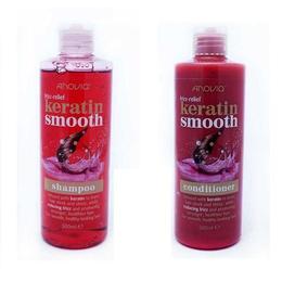 Set Sampon + Balsam Keratin Smooth, Anovia, 2 x 500ml cu comanda online