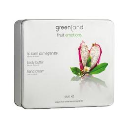 Set Skin kit, Fructul Dragonului-Ceai alb, unt corp 120ml, crema maini 75ml, balsam buze 3.9g, Greenland cu comanda online