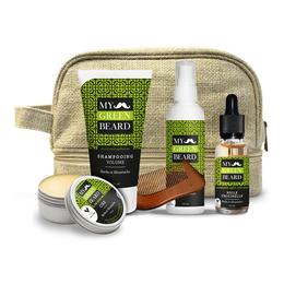 Set cadou Trusa pentru volum barba si mustata, Beard Volume Kit, My Green Beard (sampon 150ml + lotiune 100ml + ulei 30ml + ceara 50ml) cu comanda online