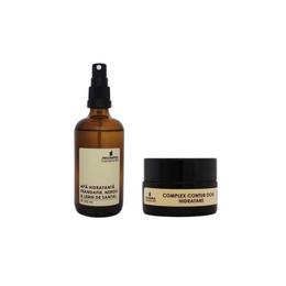 Set cadou esential pentru calatorie, hera medical cosmetice bio, 2 buc: apa hidratanta trandafir, neroli & lemn de santal | 100 ml; complex contur ochi | hidratare | 20 ml cu comanda online