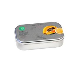 Set cadou metalic, cu papaya si lamaie, balsam de buze, crema de maini 100ml si unt de corp 50g, Greenland cu comanda online