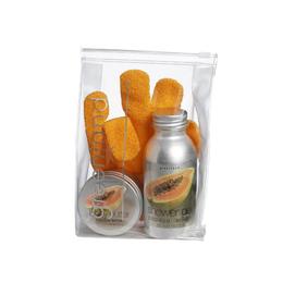 Set cadou mic, papaya-lamaie, gel dus 250ml, unt corp 100g, manusa baie, Greenland cu comanda online