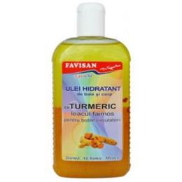 Ulei Hidratant de Baie si Corp cu Turmeric Favioil Favisan, 300ml la cel mai bun pret