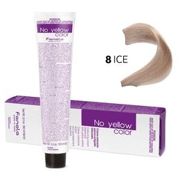 Vopsea Crema Anti-Ingalbenire Fanola No Yellow Color 8 ICE Blond Deschis Rece, 100ml la cel mai bun pret