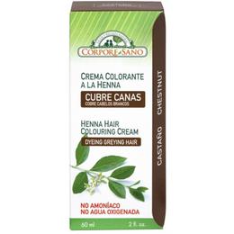 Vopsea Crema Henna Semipermanenta Castaniu Corpore Sano, 60ml la cel mai bun pret