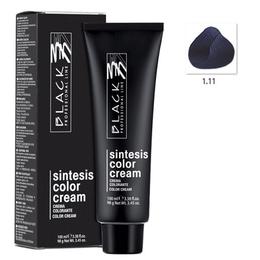 Vopsea Crema Permanenta – Black Professional Line Sintesis Color Cream, nuanta 1.11 Blue Black, 100ml la cel mai bun pret