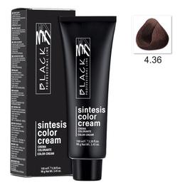 Vopsea Crema Permanenta – Black Professional Line Sintesis Color Cream, nuanta 4.36 Chestnut, 100ml la cel mai bun pret