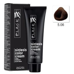 Vopsea Crema Permanenta – Black Professional Line Sintesis Color Cream, nuanta 5.06 Warm Light Brown, 100ml la cel mai bun pret