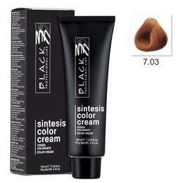 Vopsea Crema Permanenta – Black Professional Line Sintesis Color Cream, nuanta 7.03 Amber, 100ml la cel mai bun pret