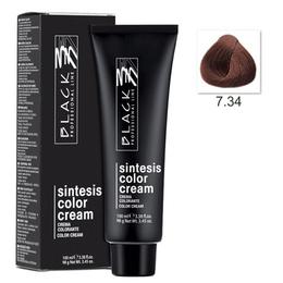 Vopsea Crema Permanenta – Black Professional Line Sintesis Color Cream, nuanta 7.34 Caramel, 100ml la cel mai bun pret