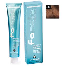 Vopsea Crema Permanenta Fanola 7.13 Blond Mediu Bej, 100ml la cel mai bun pret