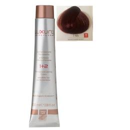 Vopsea Crema Permanenta Luxury Green Light, nuanta Biondo Rame Rosso 7.46, 100 ml la cel mai bun pret