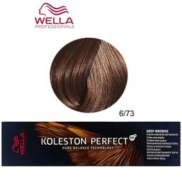 Vopsea Crema Permanenta – Wella Professionals Koleston Perfect ME+ Deep Browns, nuanta 6/73 Blond Inchis Maro Auriu la cel mai bun pret