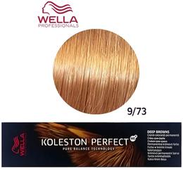 Vopsea Crema Permanenta – Wella Professionals Koleston Perfect ME+ Deep Browns, nuanta 9/73 Blond Luminos Maro Auriu la cel mai bun pret