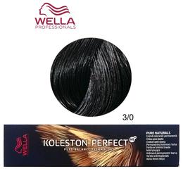 Vopsea Crema Permanenta – Wella Professionals Koleston Perfect ME+ Pure Naturals, nuanta 3/0 Castaniu Inchis la cel mai bun pret