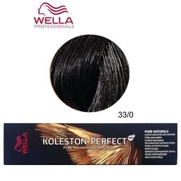 Vopsea Crema Permanenta – Wella Professionals Koleston Perfect ME+ Pure Naturals, nuanta 33/0 Castaniu Inchis Intens la cel mai bun pret