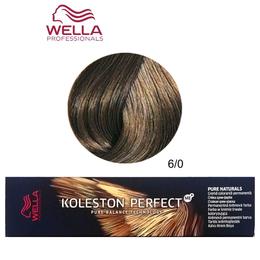 Vopsea Crema Permanenta – Wella Professionals Koleston Perfect ME+ Pure Naturals, nuanta 6/0 Blond Inchis la cel mai bun pret